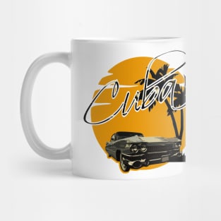 Cuba Sunset Vintage Cadillac Mug